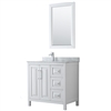 Daria 36" Single Bathroom Vanity by Wyndham Collection - White