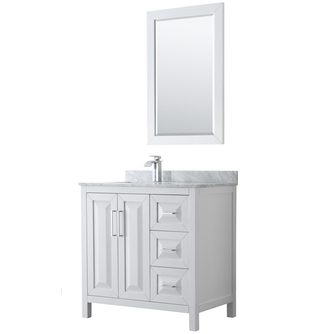 Daria 36" Single Bathroom Vanity by Wyndham Collection - White