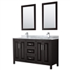 Daria 60" Double Bathroom Vanity by Wyndham Collection - Dark Espresso