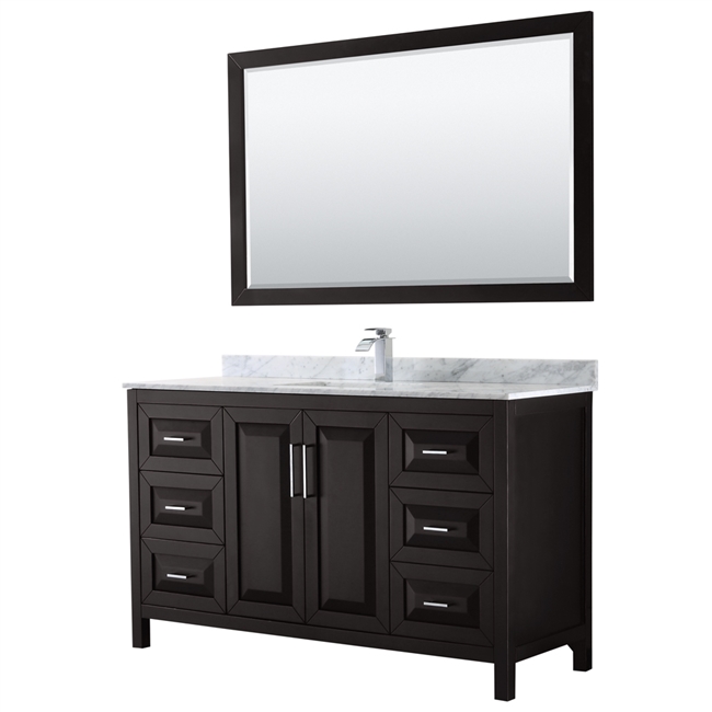 Daria 60" Single Bathroom Vanity by Wyndham Collection - Dark Espresso