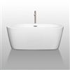 Mermaid 67" Soaking Bathtub by Wyndham Collection - White