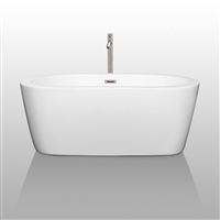 Mermaid 67" Soaking Bathtub by Wyndham Collection - White