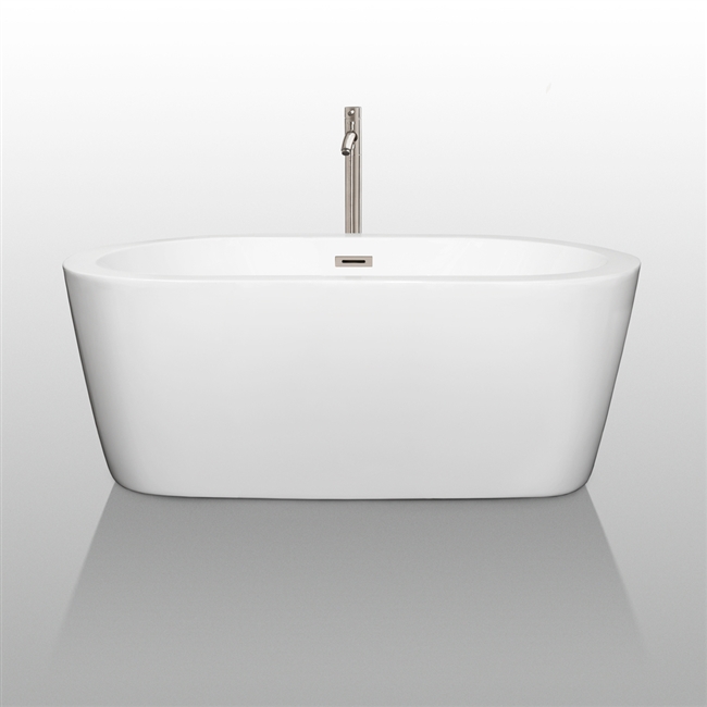 Mermaid 67" Soaking Bathtub by Wyndham Collection - White