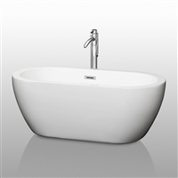 Soho 60" Soaking Bathtub by Wyndham Collection - White