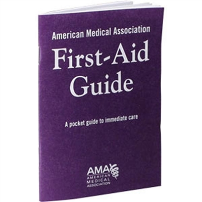 AMA FIRST AID GUIDE BOOK, 40 page, 4in x 5.5in