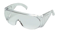 Safety Glass, Clear Lens, Visitor Spec, Fits Over Prescription Glasses*