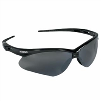 NEMESIS Safety Glasses, Smoke Mirror Lens, Black Frame