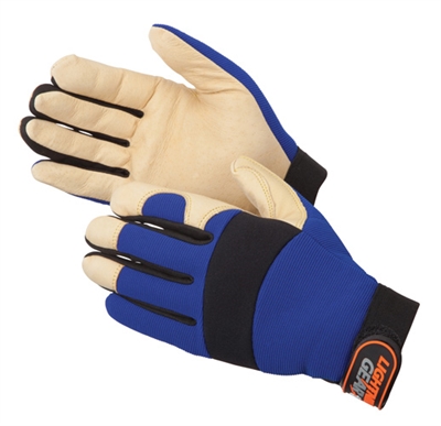 Golden Knight Premium Pigskin Palm Mechanics Gloves