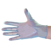 Vinyl 5mil Disposable Gloves, Industrial Grade, Clear Blue, Powdered