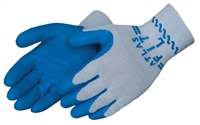 SHOWA ATLAS Gloves, Latex palm finger coated cotton poly glove