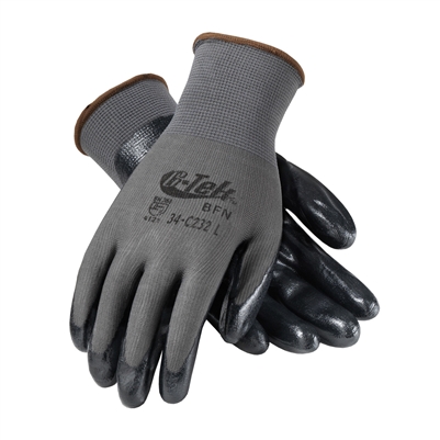 Small, G-Tek BFN Economy Grade Foam Nitrile Gloves