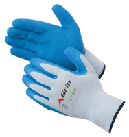 Gloves, A-Grip Premium Textured Blue Latex Palm