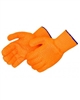 Two-sided Clear PVC Honeycomb Gloves- Orange