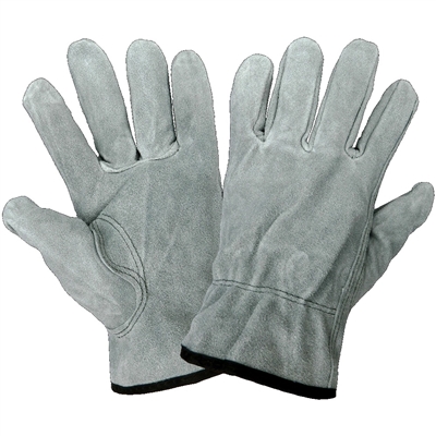 Gloves, Grey Split Cowhide Drivers, Keystone Thumb