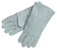 Welders Glove, Gray Leather Triple layered