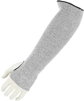 Cut Resistant Sleeves with Thumb Hole, Grey, 18" 2- Ply