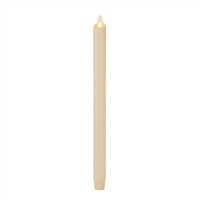 Luminara Moving Flame LED Taper Candle - Indoor - Unscented Ivory Wax - 15/16" x 15" - Remote Ready