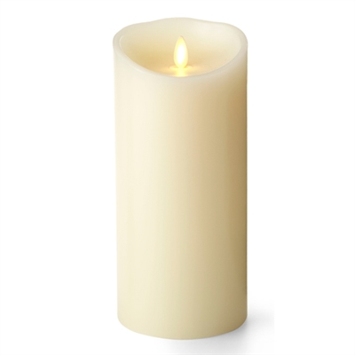 Luminara - Flameless LED Candle - Indoor - Unscented Ivory Wax - Remote Ready - 4" x 9"