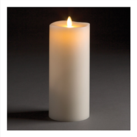 LightLi by Liown - Moving Flame - Flameless LED Candle - Indoor - Ivory Paraffin Wax - Remote Ready - 3.5" x 8.5"