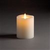 LightLi by Liown - Moving Flame - Flameless LED Candle - Ivory Wax - Remote Ready - 4" x 5"