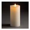 LightLi by Liown - Moving Flame - Flameless LED Candle - Indoor - Ivory Paraffin Wax - Remote Ready - 4" x 8.5"