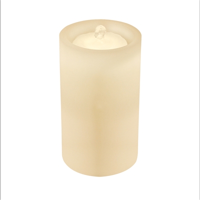 AquaFlame - Flameless LED Candle Fountain - Indoor - Wax - Ivory - 5" x 10"