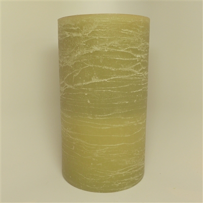 AquaFlame - Flameless LED Candle Fountain - Indoor - Sage Fresco Textured Wax Finish - 5" x 8.5"