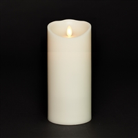 Torchier Moving Flame - Flameless LED Candle - Indoor - Wax - Ivory - Remote Ready - 3.5" x 9"