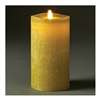 LightLi by Liown - Moving Flame - Flameless LED Candle - Linen Moss Wax - Bluetooth App Ready - Remote Ready - 3.5" x 7"