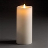 LightLi by Liown - Moving Flame - Flameless LED Smart Candle - Ivory Wax - Remote Ready - Bluetooth App Ready - 3.5" x 8.5"