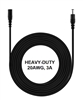 10-ft Power Extension Cable - HEAVY-DUTY - 20AWG - 3A - 5.5mm x 2.1mm Barrel Connectors - Works with Battery Eliminator Kits