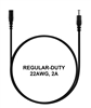 1.6-ft Power Extension Cable - REGULAR-DUTY - 22AWG - 2A -5.5mm x 2.1mm Barrel Connectors - Works with Battery Eliminator Kits