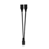 12-Inch 2-Way USB Power Splitter Cable - USB Type-A Connectors