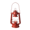 Liown - Flameless LED Oil Lantern - Distressed Red Metal - 4.5" x 6" x 10" Tall