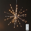RAZ Imports - 18" Silver Starburst with 80 Warm White LED Lights and Remote Control