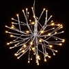 RAZ Imports - 12" Silver Starburst with 72 Warm White LED Lights and 8-Hour Timer