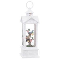 RAZ Imports - 11" Birds in Lighted Water Gazzebo - Lighted Water Lantern