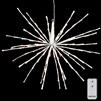 RAZ Imports - 23" White Glittered Starburst with 150 Warm White LED Lights and Remote Control