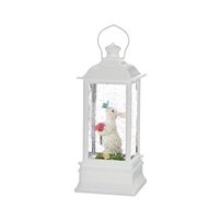 RAZ Imports - 9" Rabbit With Butterfly Lighted Water Lantern