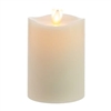 Matchless - Moving Flame LED Candle - Indoor - Wax - Ivory - Vanilla Honey Scent - Remote Ready - 3.5" x 5"