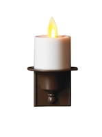 Mystique by Liown Moving Flame - Automatic Flameless LED Tealight Plug-In Night Light - Indoor - Ivory & Brown ABS