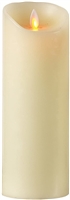 Mystique - Flameless LED Pillar Candle - Indoor - Wax - Ivory - Remote-Ready - 3.25" x 9"