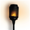 The Boston Warehouse - The Torchier Digital LED Flame Garden Torch Lantern with Stand - Black Metal Construction - Rechargeable - Outdoor - Remote Ready