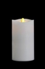 Matrixflame - Flickering Digital Flameless LED Candle - Indoor - Unscented White Wax - Remote Ready - 3.5" x 7"
