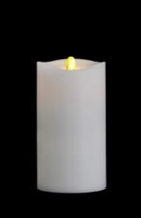 Matrixflame - Flickering Digital Flameless LED Candle - Indoor - Unscented White Wax - Remote Ready - 3.5" x 7"