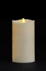 Matrixflame - Flickering Digital Flameless LED Candle - Indoor - Vanilla Scented - Ivory Wax - Remote Ready - 3.5" x 7"
