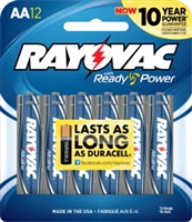 Rayovac - AA - 1.5V - Ready Power Alkaline Battery - 12-Pack