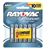 Rayovac - AAA - 1.5V - Advanced High Energy Alkaline Battery - 6-Pack