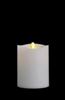 Matrixflame - Flickering Digital Flameless LED Candle - Indoor - Unscented White Wax - Remote Ready - 3.5" x 5"