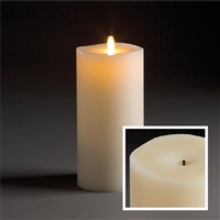 LightLi by Liown - Wick-to-Flame - Moving Flame - Flameless LED Candle - Indoor - Ivory Paraffin Wax - Remote Ready - 4" x 9"